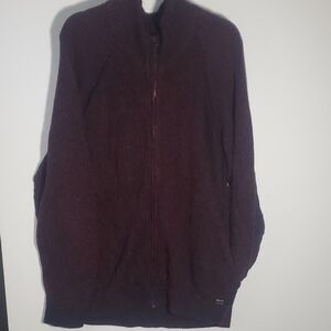 Men's Armani Exchange full-zip Wool Cotton Blend Sweater Size XXL